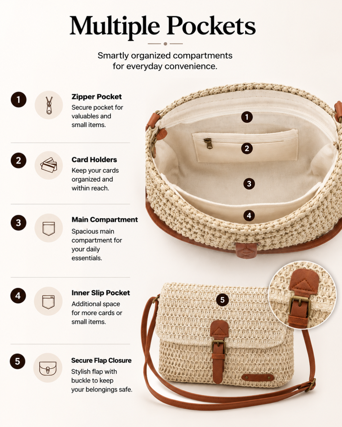 Emily™ Woven Crossbody Bag